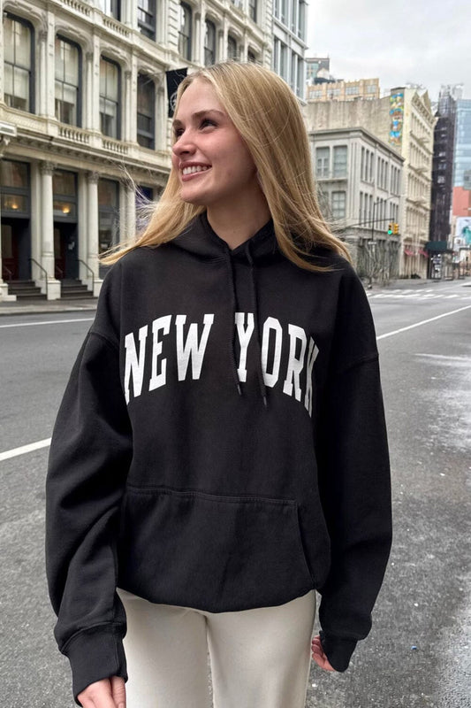 Christy New York Hoodie - Brandy Melville Latest