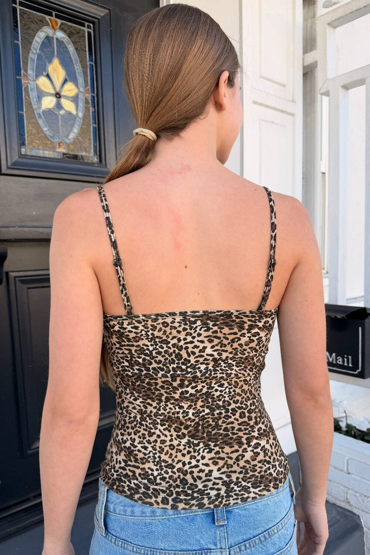 Skyler Leopard Tank - Brandy Melville Recommended