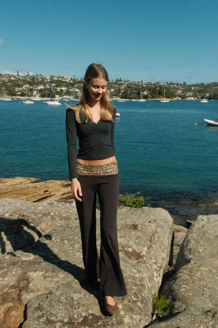 Priscilla Leopard Pants - Brandy Melville Featured