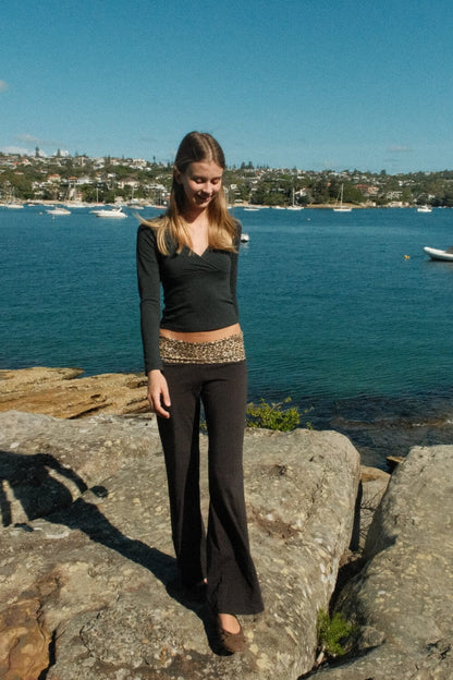 Priscilla Leopard Pants - Brandy Melville Featured