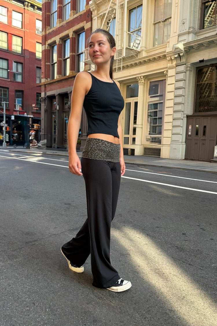 Priscilla Leopard Pants - Brandy Melville Latest