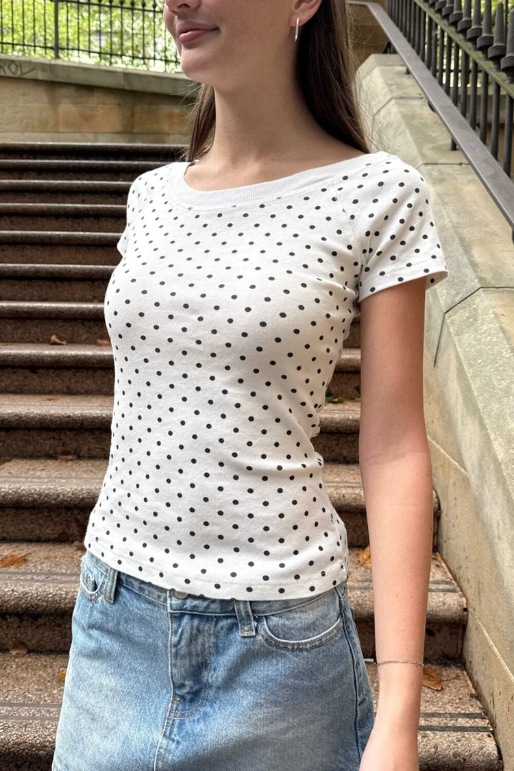 Ginny Polka Dot Top - Brandy Melville Classic