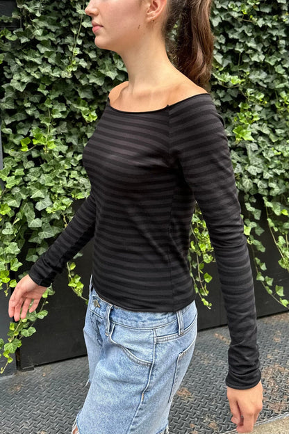 Bonnie Striped Top - Brandy Melville Value