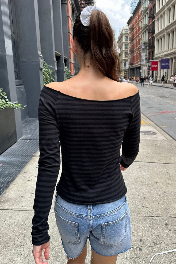Bonnie Striped Top - Brandy Melville Value