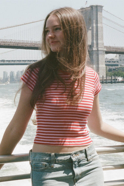 Ashlyn Stripe Top - Brandy Melville Top Pick