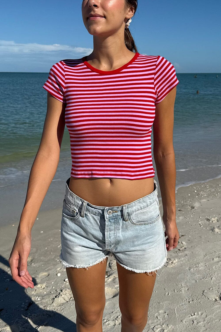 Ashlyn Stripe Top - Brandy Melville Top Pick