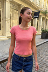 Peach and Pink Peach Stripes