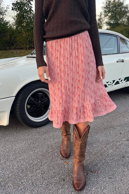 Justine Floral Skirt - Brandy Melville Classic
