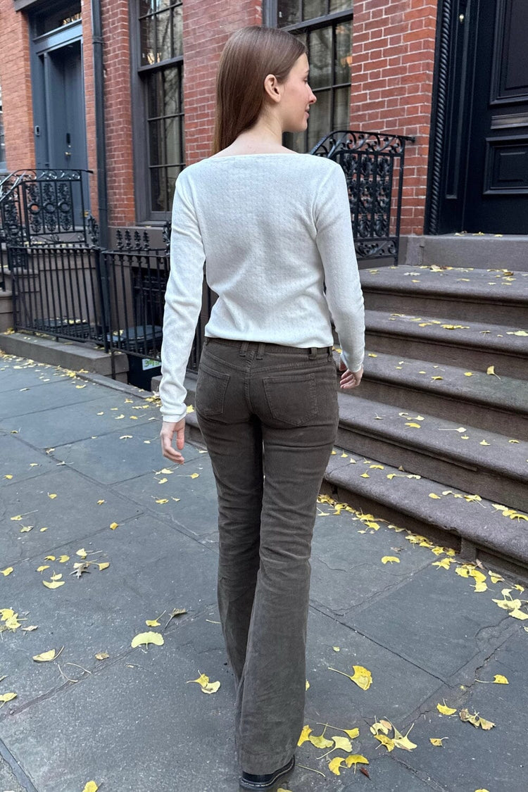 Annie Corduroy Pants - Brandy Melville Hot Sale