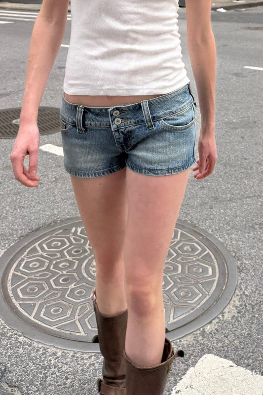 Laurel Denim Shorts - Brandy Melville Trending