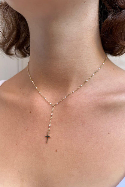 Bead Cross Chain - Brandy Melville Top Pick