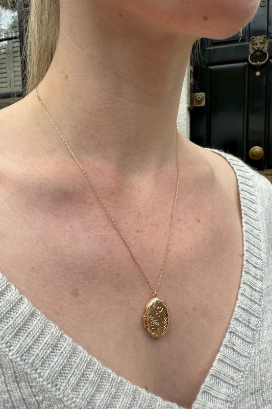 Gold Locket Necklace - Brandy Melville Great Value