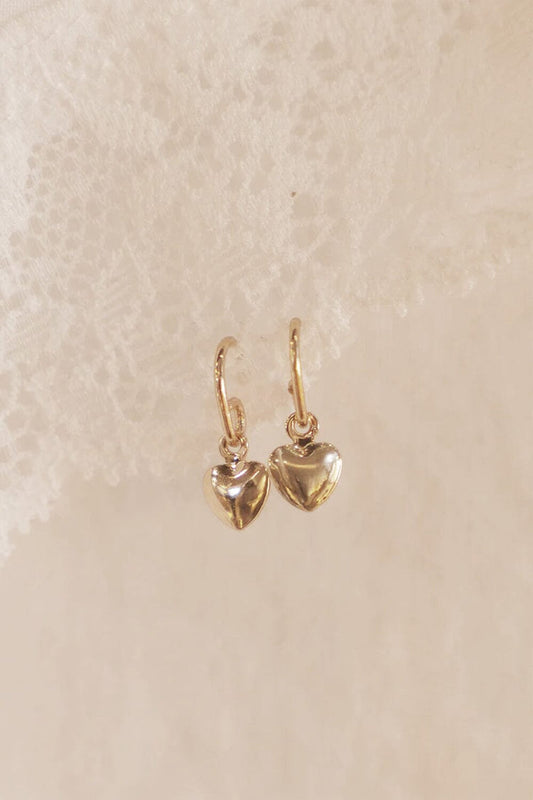 Heart Charm Earrings - Brandy Melville Recommended
