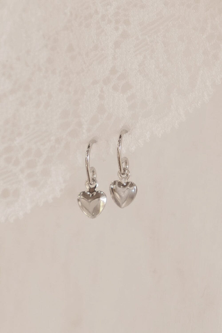 Heart Charm Earrings - Brandy Melville Recommended