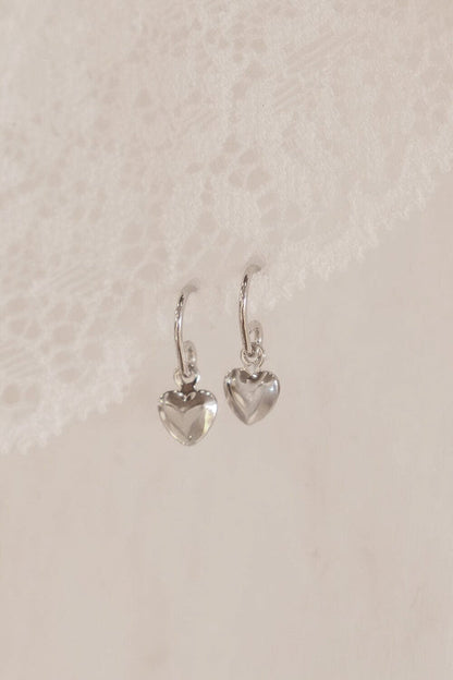 Heart Charm Earrings - Brandy Melville Recommended