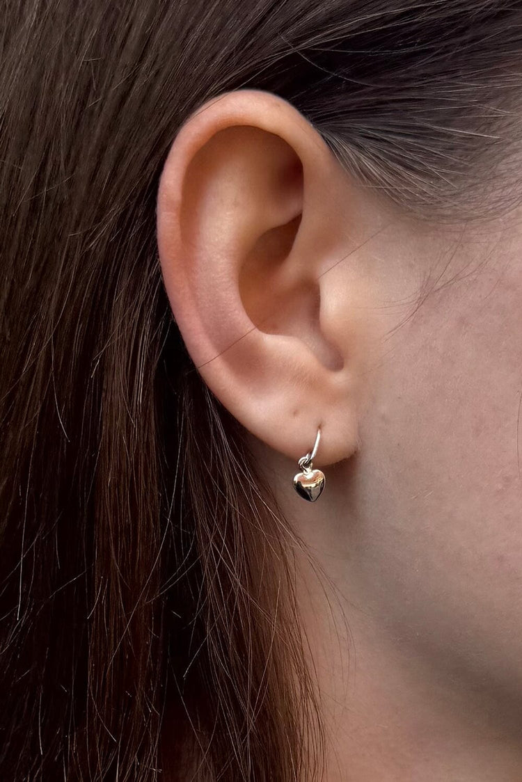 Heart Charm Earrings - Brandy Melville Recommended