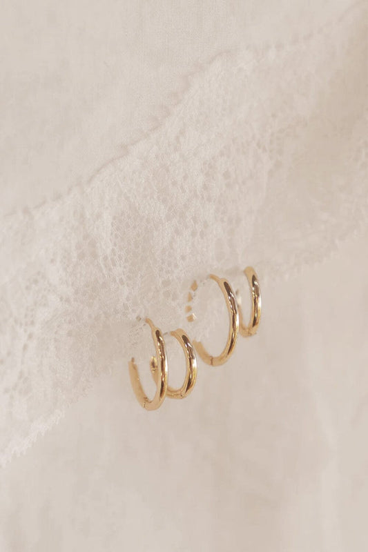 Hoops Earrings Set - Brandy Melville Best Seller
