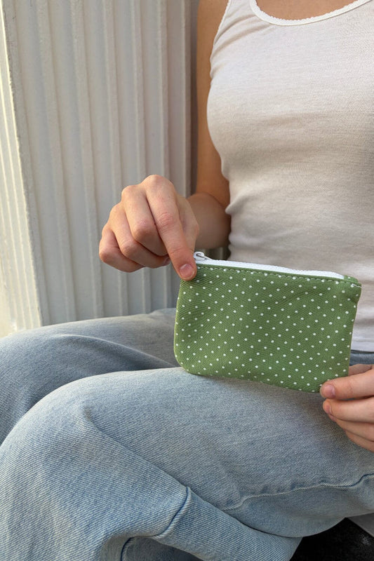 Polka Dots Coin Purse - Brandy Melville Popular