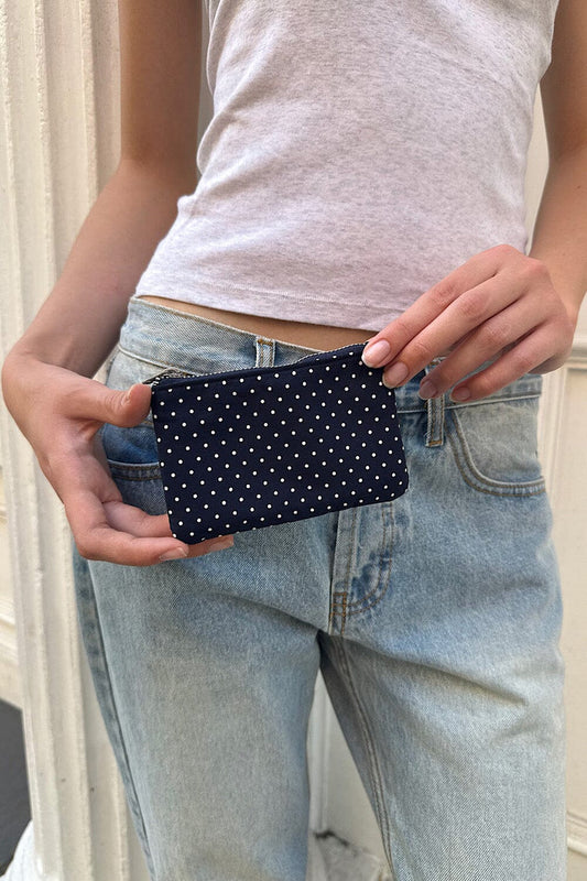 Polka Dots Coin Purse - Brandy Melville Trending