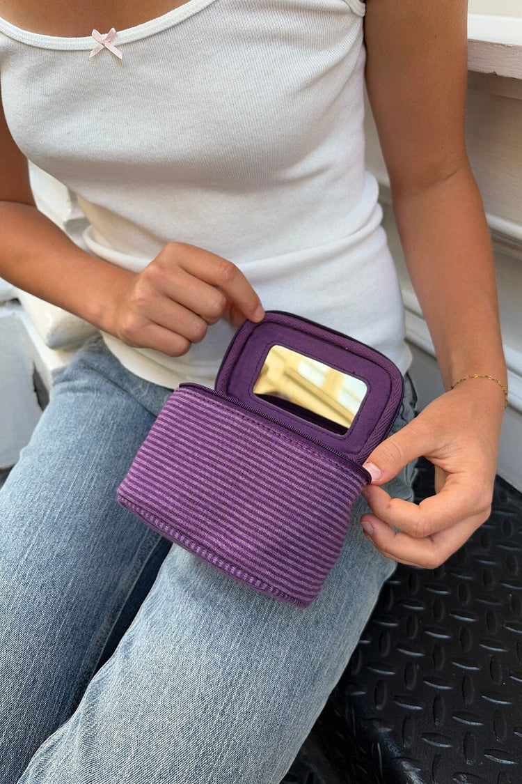 Stripes Makeup Bag - Brandy Melville New