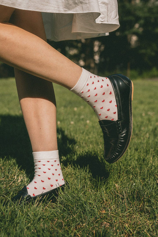 Heart Socks - Brandy Melville Exclusive