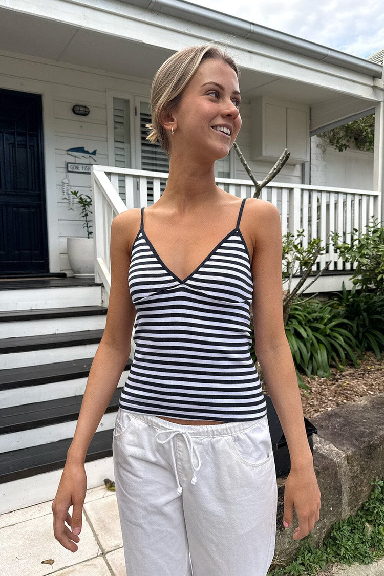 Amara Striped Tank - Brandy Melville Essential