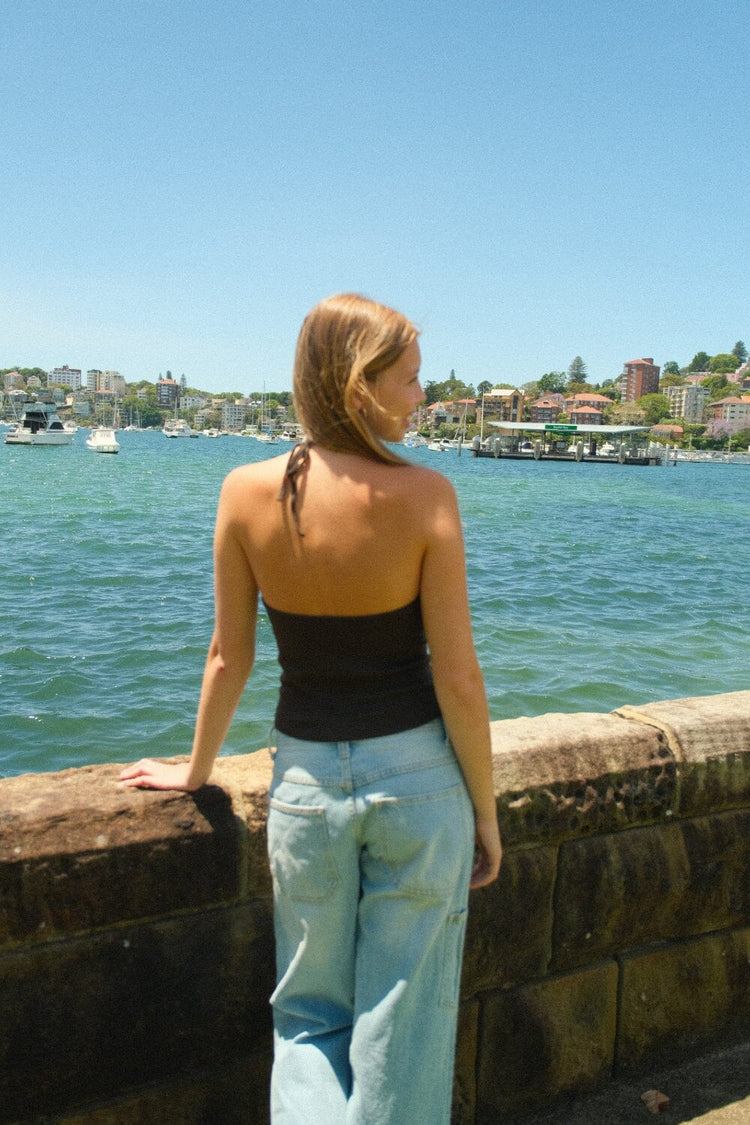 Cleo Halter Top - Brandy Melville Latest
