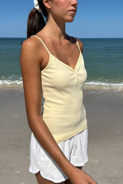 Lorene Button Top - Brandy Melville Everyday