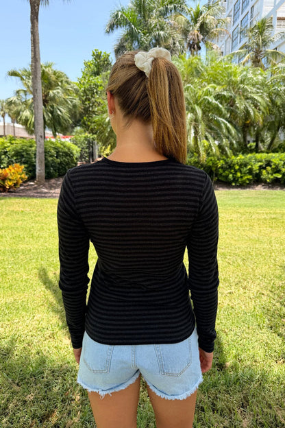 Leah Stripe Top - Brandy Melville Customer Favorite