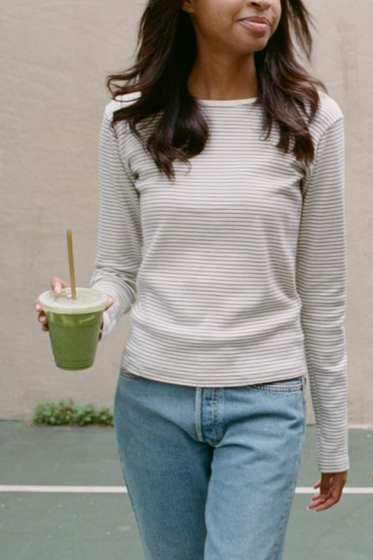 Leah Striped Top - Brandy Melville Everyday