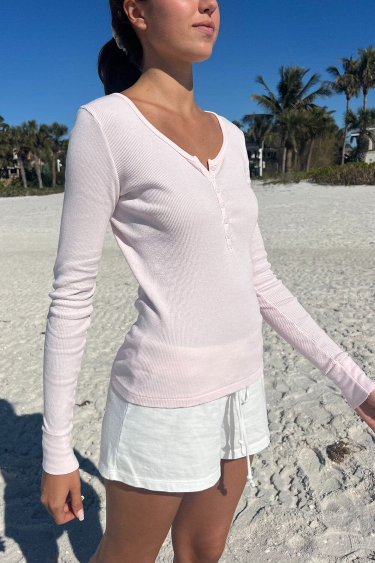Zelly Long Sleeve Ribbed Top - Brandy Melville Premium