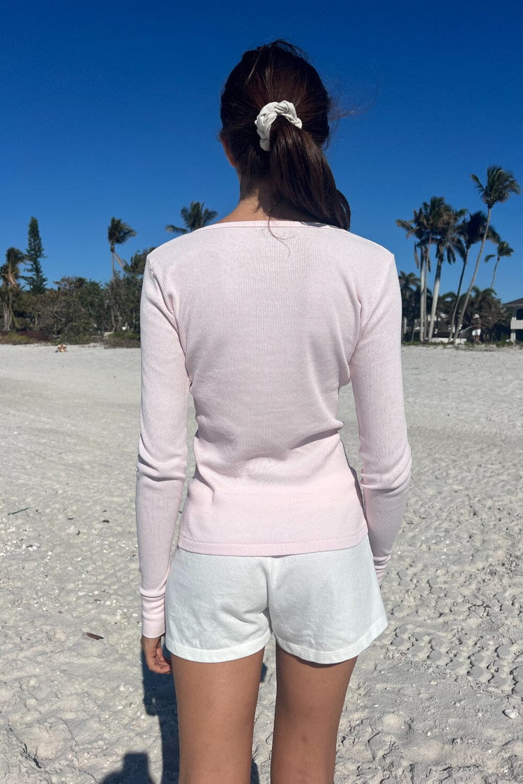Zelly Long Sleeve Ribbed Top - Brandy Melville Premium
