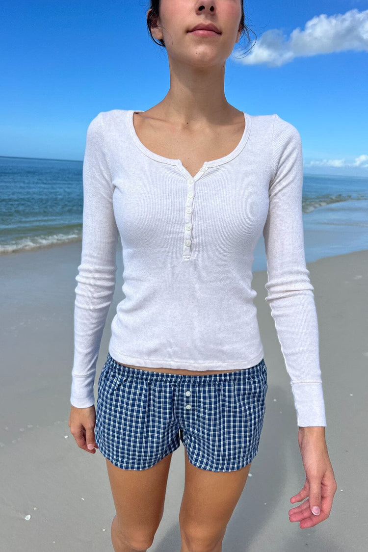 Zelly Long Sleeve Ribbed Top - Brandy Melville Premium