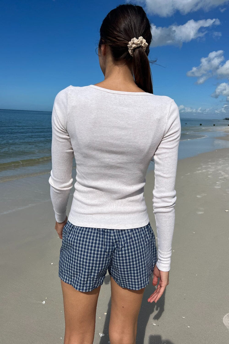 Zelly Long Sleeve Ribbed Top - Brandy Melville Premium