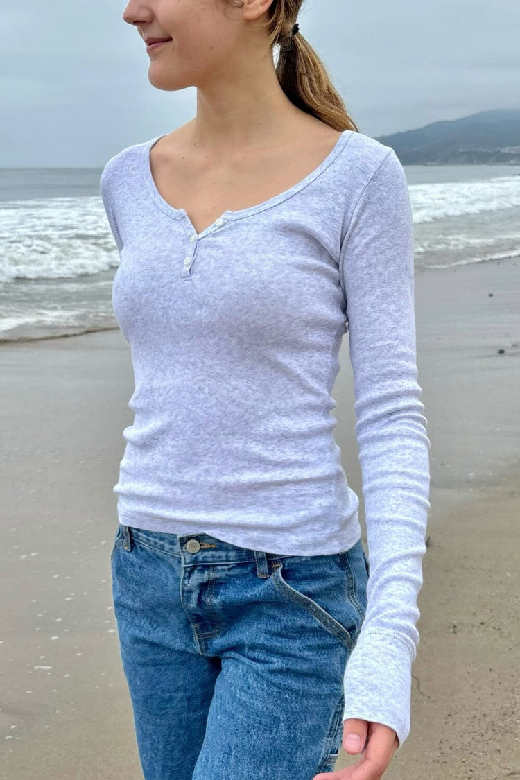 Zelly Long Sleeve Top - Brandy Melville Hot Sale