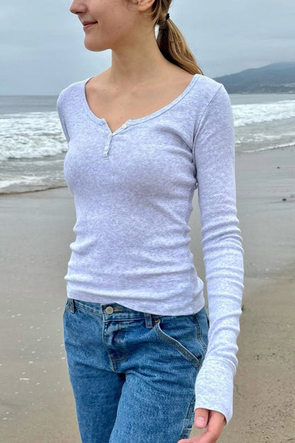 Zelly Long Sleeve Top - Brandy Melville Hot Sale