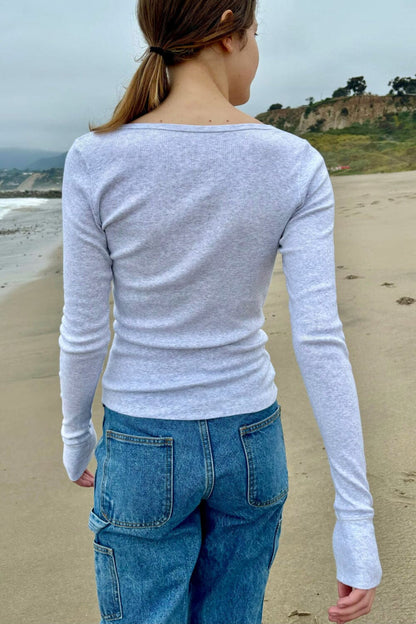 Zelly Long Sleeve Top - Brandy Melville Hot Sale