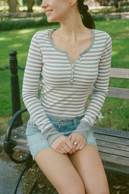 Zelly Striped Top - Brandy Melville Top Pick