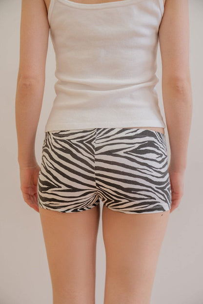 Zebra Boxer Underwear - Brandy Melville Popular