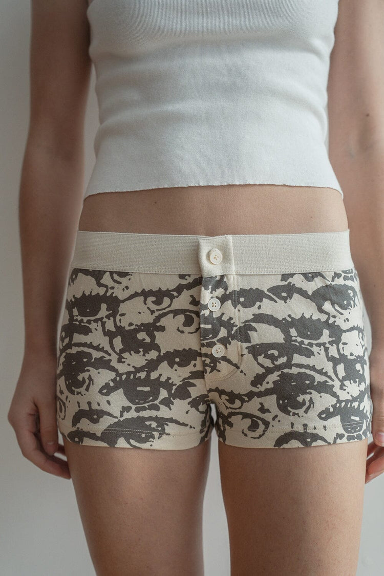 Boy Short Eyes Underwear - Brandy Melville Essential