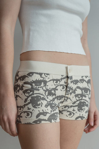 Boy Short Eyes Underwear - Brandy Melville Essential